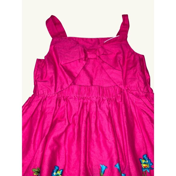 Blueberi Boulevard Girls' Floral Pink Dress Size 5 - Picture 10 of 12